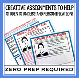 PERSONIFICATION ACTIVITIES, ASSIGNMENTS, TASK CARDS, & MORE!