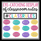 CLASS RULES POSTERS - HASHTAGS