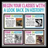 HISTORY BELL RINGERS: TODAY IN HISTORY