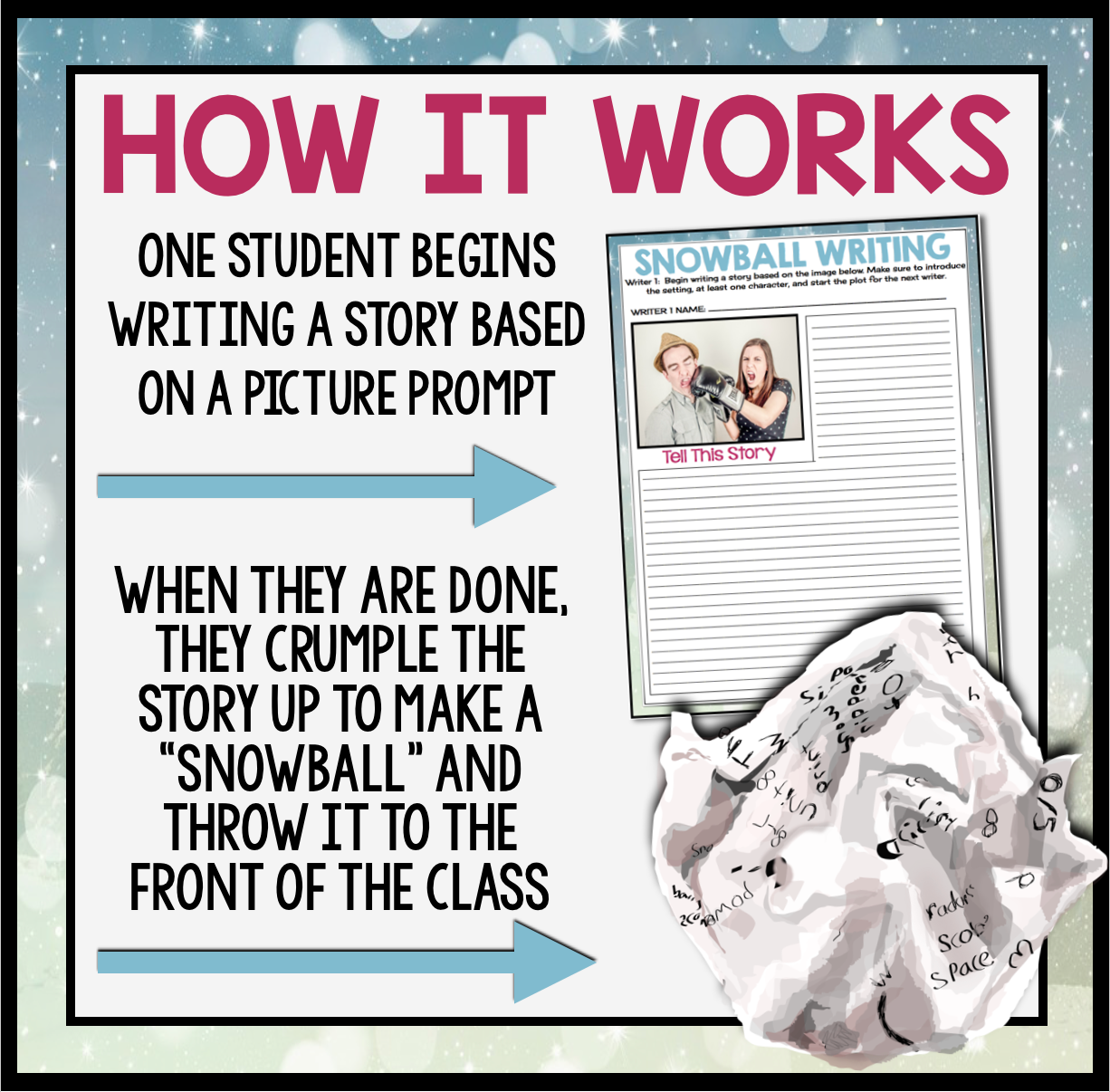 WRITING ACTIVITY: SNOWBALL WRITING – Presto Plans