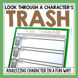 CHARACTER ASSIGNMENT FOR ANY NOVEL OR SHORT STORY: TRASH TREASURES