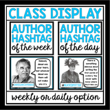 AUTHOR QUOTE HASHTAG POSTERS & ASSIGNMENT