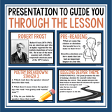 THE ROAD NOT TAKEN BY ROBERT FROST PRESENTATION & ACTIVITIES
