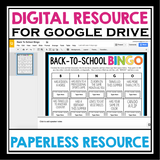 BACK TO SCHOOL ACTIVITY: BINGO