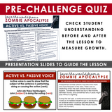 ACTIVE VS. PASSIVE VOICE GRAMMAR ACTIVITY INTERACTIVE ESCAPE CHALLENGE