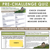 COORDINATING CONJUNCTIONS GRAMMAR ACTIVITY INTERACTIVE ESCAPE CHALLENGE