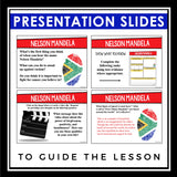 NONFICTION ARTICLE AND ACTIVITIES INFORMATIONAL TEXT: NELSON MANDELA