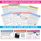 Nonfiction Article of the Week - Reading Comprehension & Analysis Activities