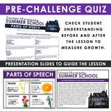 PARTS OF SPEECH GRAMMAR ACTIVITY INTERACTIVE ESCAPE CHALLENGE