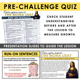 RUN-ON SENTENCES GRAMMAR ACTIVITY INTERACTIVE ESCAPE CHALLENGE