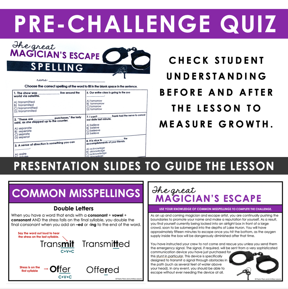 Spelling Grammar Activity Interactive Escape Challenge Presto Plans Spelling Grammar Activity Interactive Escape Challenge Presto Plans
