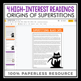 HALLOWEEN READING COMPREHENSION DIGITAL PAPERLESS GOOGLE