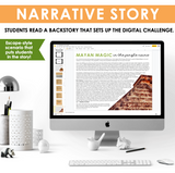Commas in a Series Digital Grammar Activity Escape Room, Presentation, & Quiz
