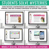 Reading Mysteries Program - Full Year Close Reading ELA Activities - Digital