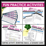 Email Etiquette - How to Write an Email Lesson, Activities, and Assignments