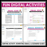 Email Etiquette How to Write an Email Lesson, Activities, Assignments - Digital