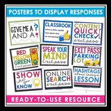 Exit Tickets for Any Subject -  Comprehension Check - Exit Slips or Exit Passes