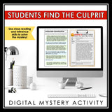 CLOSE READING DIGITAL INFERENCE MYSTERY: WHO'S BEEN EATING ALL THE FRIES AT THE FAST FOOD RESTAURANT?