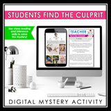 CLOSE READING DIGITAL INFERENCE MYSTERY: WHO TAPED THE GYM TEACHER TO THE WALL?