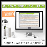 HALLOWEEN CLOSE READING DIGITAL INFERENCE MYSTERY: WHO TOILET PAPERED THE HOUSE?