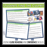 Halloween Close Reading Mystery Inference Activity - Toilet Paper Prank