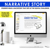 Inference Crime Scene Digital Reading Inferencing Activity and Presentation