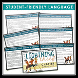 Percy Jackson and the Olympians The Lightning Thief Novel Chapter Summary Cards