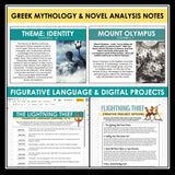 Percy Jackson and the Olympians The Lightning Thief Novel Unit Plan - Digital