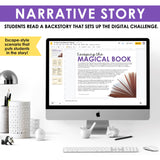 Poetry Reading Comprehension Slides & Digital Escape Room Reading Activity