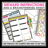Poetry One Pager Assignment - Reading Analysis Activity For Any Poem
