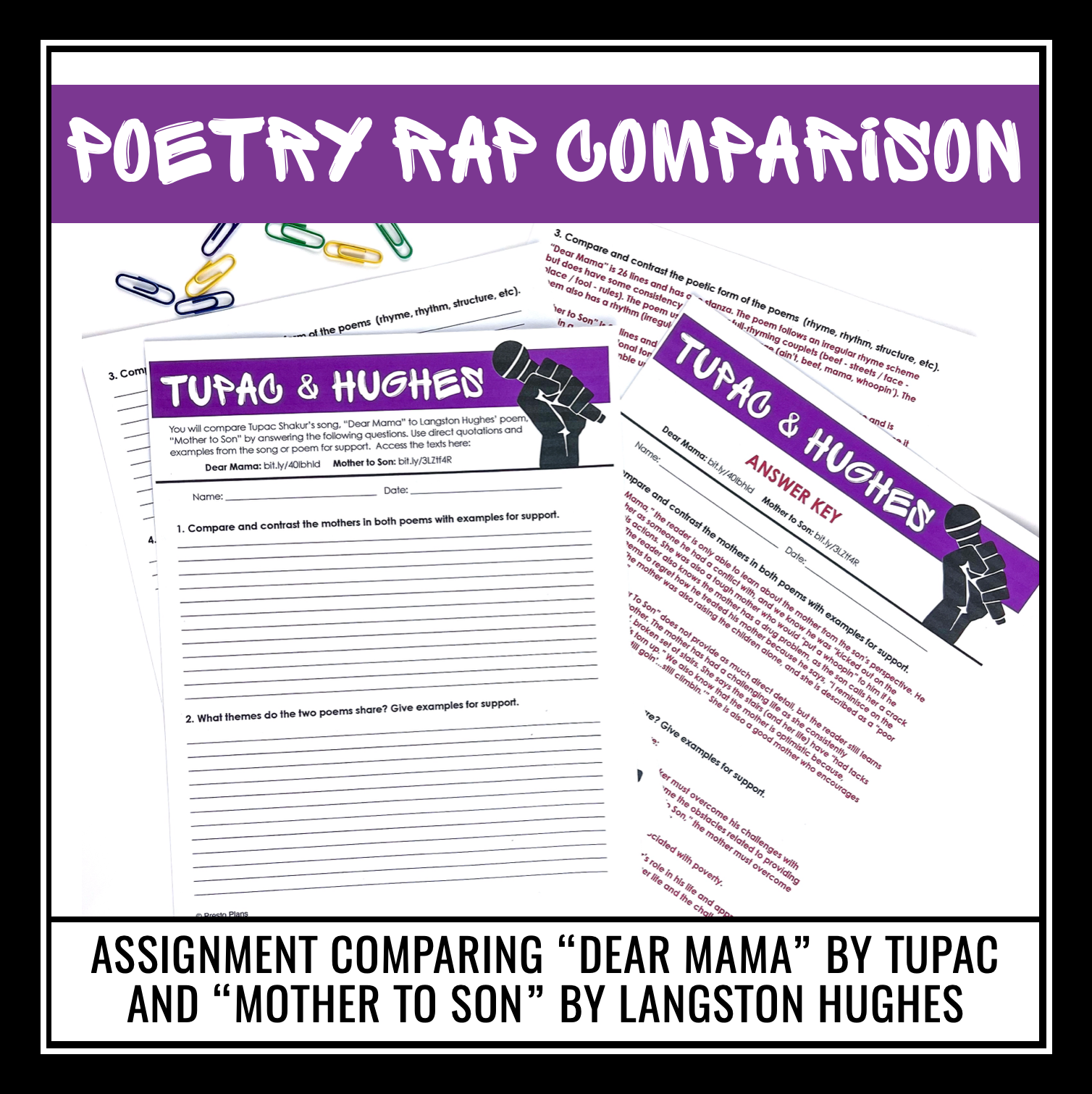 Poetry Rap - Using Rap Song Lyrics to Teach Poetry Presentation 