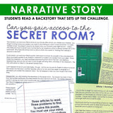 Problem and Solution Text Structure Presentation & Escape Room Reading Activity