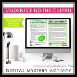 CLOSE READING DIGITAL INFERENCE MYSTERY: WHO SLIMED THE HOT TUB?