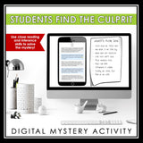 CHRISTMAS CLOSE READING DIGITAL INFERENCE MYSTERY: WHO DESTROYED THE SNOWMAN?
