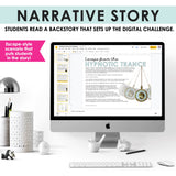 Story Elements & Literary Devices Slides & Digital Escape Room Reading Activity