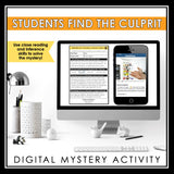 THANKSGIVING CLOSE READING DIGITAL INFERENCE MYSTERY: WHO ATE THE PUMPKIN PIE?