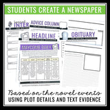 To Kill a Mockingbird Project - Newspaper Final Assignment for Harper Lee Novel