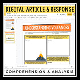 DIGITAL NONFICTION ARTICLE & ACTIVITIES INFORMATIONAL TEXT: VOLCANOES