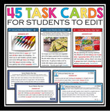 GRAMMAR BELL-RINGERS & TASK CARDS: EDITING SOCIAL MEDIA