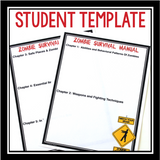 ZOMBIE HALLOWEEN WRITING ASSIGNMENT