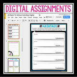 BACK TO SCHOOL DIGITAL ACTIVITIES AND ASSIGNMENTS (USE WITH GOOGLE DRIVE)