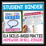 ENGLISH BELL RINGERS OR HOMEWORK: FULL YEAR BUNDLE