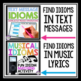 IDIOMS - ACTIVITIES, ASSIGNMENTS, POSTERS, TASK CARDS, & AWARDS BUNDLE