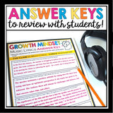 GROWTH MINDSET SONGS / MUSIC ASSIGNMENT