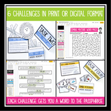 ESCAPE ROOM ZOMBIE TEACHER PRINT AND DIGITAL BUNDLE