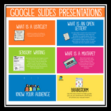 Creative Writing Assignments - Video Introductions 5 Digital Writing Activities