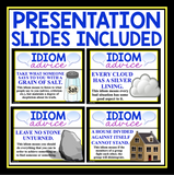 IDIOM ACTIVITIES & POSTERS - IDIOM ADVICE