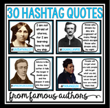 AUTHOR QUOTE HASHTAG POSTERS & ASSIGNMENT