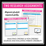 CREDIBLE SOURCES RESEARCH PRESENTATION AND ACTIVITIES