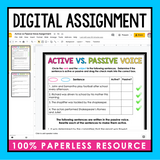 ACTIVE PASSIVE VOICE DIGITAL RESOURCES: PRESENTATION & ASSIGNMENT